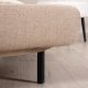 VENTURE DESIGN Vicky sovesofa, enkelt - brun polyester og sort stl (190x73)