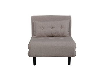 VENTURE DESIGN Vicky sovesofa, enkelt - brun polyester og sort stl (190x73)