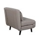 VENTURE DESIGN Vicky sovesofa, enkelt - brun polyester og sort stl (190x73)