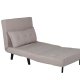 VENTURE DESIGN Vicky sovesofa, enkelt - brun polyester og sort stl (190x73)