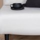VENTURE DESIGN Vicky sovesofa, enkelt - beige polyester og sort stl (190x73)