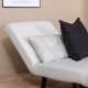 VENTURE DESIGN Vicky sovesofa, enkelt - beige polyester og sort stl (190x73)