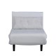 VENTURE DESIGN Vicky sovesofa, enkelt - beige polyester og sort stl (190x73)