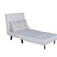VENTURE DESIGN Vicky sovesofa, enkelt - beige polyester og sort stl (190x73)