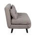 VENTURE DESIGN Vicky sovesofa, dobbelt - brun polyester og sort stl (190x120)
