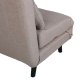 VENTURE DESIGN Vicky sovesofa, dobbelt - brun polyester og sort stl (190x120)