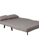 VENTURE DESIGN Vicky sovesofa, dobbelt - brun polyester og sort stl (190x120)