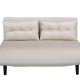 VENTURE DESIGN Vicky sovesofa, dobbelt - beige fljl og sort stl (190x120)