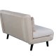 VENTURE DESIGN Vicky sovesofa, dobbelt - beige fljl og sort stl (190x120)