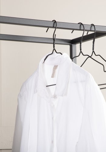 VENTURE DESIGN Classe garderobestativ, m. spejl og hylder - sort stl