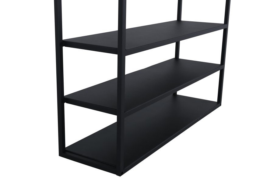 VENTURE DESIGN Classe garderobestativ, m. spejl og hylder - sort stl