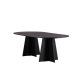 VENTURE DESIGN Bootcut spisebord, oval - sort finér (230x115)