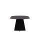 VENTURE DESIGN Bootcut spisebord, oval - sort finér (230x115)