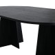 VENTURE DESIGN Bootcut spisebord, oval - sort finér (230x115)