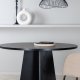 VENTURE DESIGN Bootcut spisebord, rund - sort finér (110)