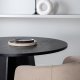 VENTURE DESIGN Bootcut spisebord, rund - sort finér (110)