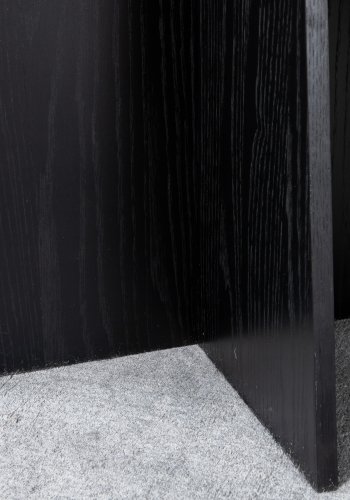 VENTURE DESIGN Bootcut spisebord, rund - sort finér (110)