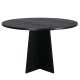 VENTURE DESIGN Bootcut spisebord, rund - sort finér (110)