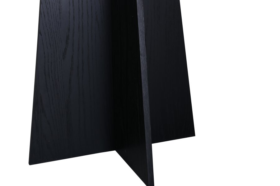 VENTURE DESIGN Bootcut spisebord, rund - sort finér (110)