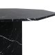 VENTURE DESIGN Marbs spisebord, ottekantet - sort marmormnstret papirlaminat (110)