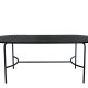 VENTURE DESIGN Skate spisebord, oval - sort finér og sort stl (200x90)