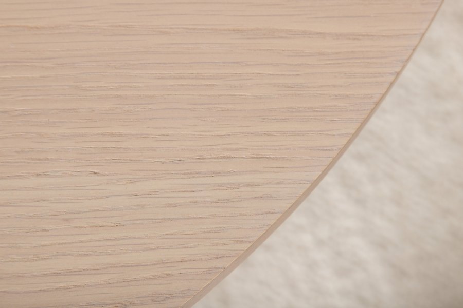 VENTURE DESIGN Bianca spisebord, oval - hvidkalket finér (200x90)