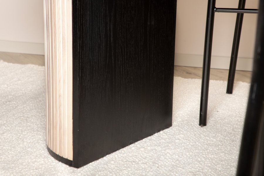 VENTURE DESIGN Bianca spisebord, oval - hvidkalket finér (200x90)