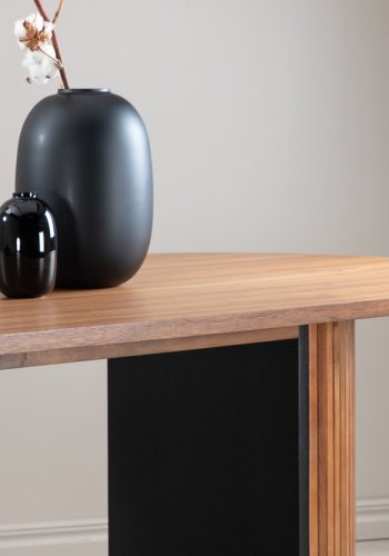 VENTURE DESIGN Bianca spisebord, oval - valnddefarvet finér (200x90)