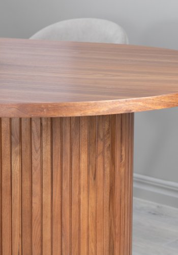 VENTURE DESIGN Bianca spisebord, oval - valnddefarvet finér (200x90)