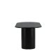 VENTURE DESIGN Bianca spisebord, oval - sort finér (200x90)