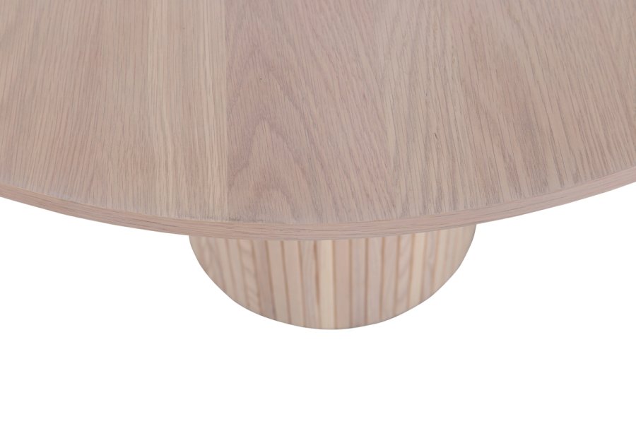 VENTURE DESIGN Bianca spisebord, rund - hvidkalket finér (110)