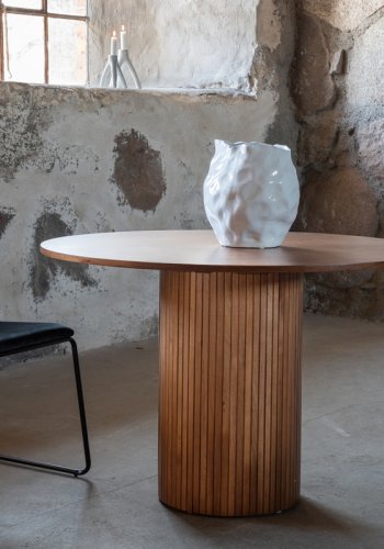 VENTURE DESIGN Bianca spisebord, rund - valnddefarvet finér (110)