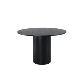 VENTURE DESIGN Bianca spisebord, rund - sort finér (110)