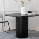 VENTURE DESIGN Bianca spisebord, rund - sort finér (110)