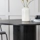 VENTURE DESIGN Bianca spisebord, rund - sort finér (110)