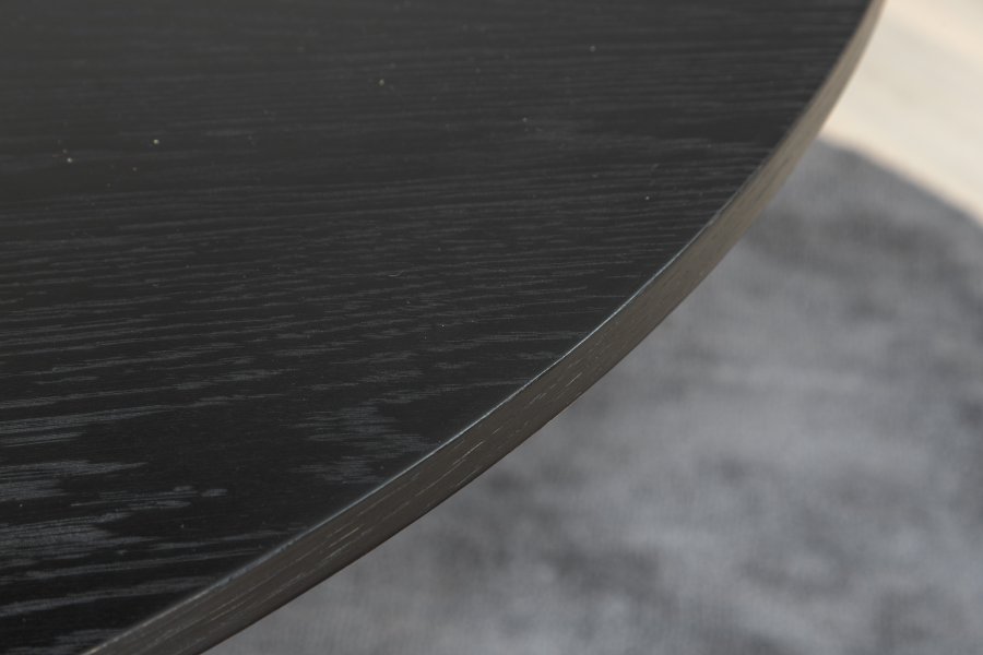 VENTURE DESIGN Bianca spisebord, rund - sort finér (110)