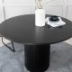 VENTURE DESIGN Bianca spisebord, rund - sort finér (110)