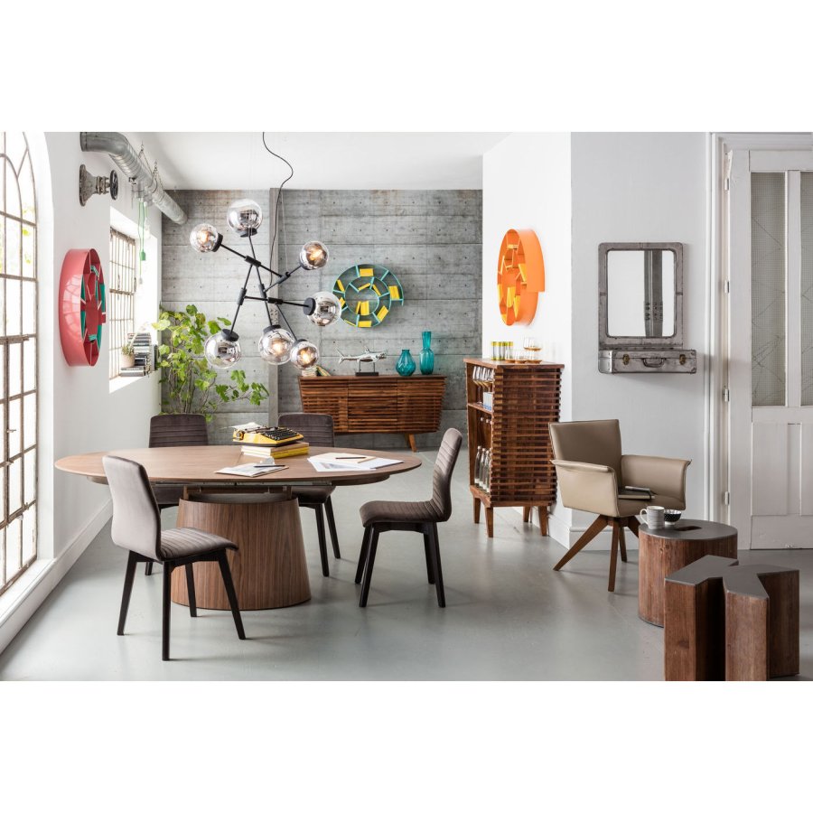 KARE DESIGN Extension Benvenuto ovalt spisebord - valnddefinér, m. butterflyplade (200(50)x110)