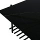 VENTURE DESIGN Von Staf sofabord, m. hylde - sort marmorglas og sort stl (120x60)