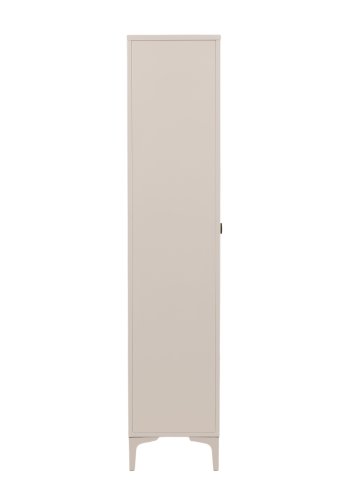 VENTURE DESIGN Piring vitrineskab, m. 2 lger og 3 hylder - glas og beige stl (H:190)