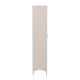 VENTURE DESIGN Piring vitrineskab, m. 2 lger og 3 hylder - glas og beige stl (H:190)