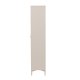 VENTURE DESIGN Piring vitrineskab, m. 2 lger og 3 hylder - glas og beige stl (H:190)