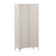 VENTURE DESIGN Piring vitrineskab, m. 2 lger og 3 hylder - glas og beige stl (H:190)