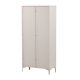 VENTURE DESIGN Piring vitrineskab, m. 2 lger og 3 hylder - glas og beige stl (H:190)