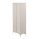 VENTURE DESIGN Piring vitrineskab, m. 2 lger og 3 hylder - glas og beige stl (H:190)