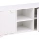 VENTURE DESIGN Piring TV-bord, m. 2 lger og 3 hylder - hvid stl (120x40)