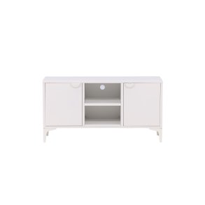 VENTURE DESIGN Piring TV-bord, m. 2 lger og 3 hylder - hvid stl (120x40)