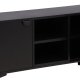 VENTURE DESIGN Piring TV-bord, m. 2 lger og 3 hylder - sort stl (120x40)