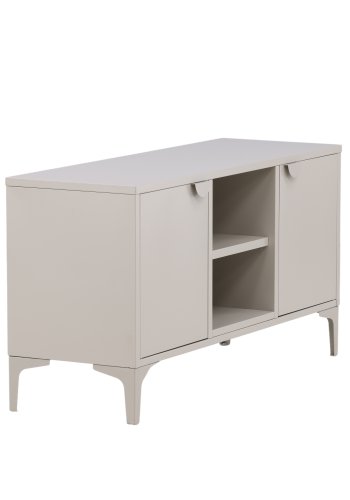 VENTURE DESIGN Piring TV-bord, m. 2 lger og 3 hylder - beige stl (120x40)