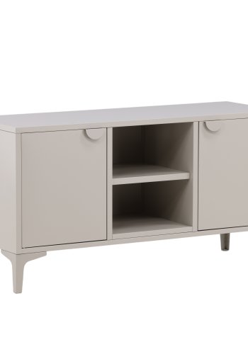 VENTURE DESIGN Piring TV-bord, m. 2 lger og 3 hylder - beige stl (120x40)